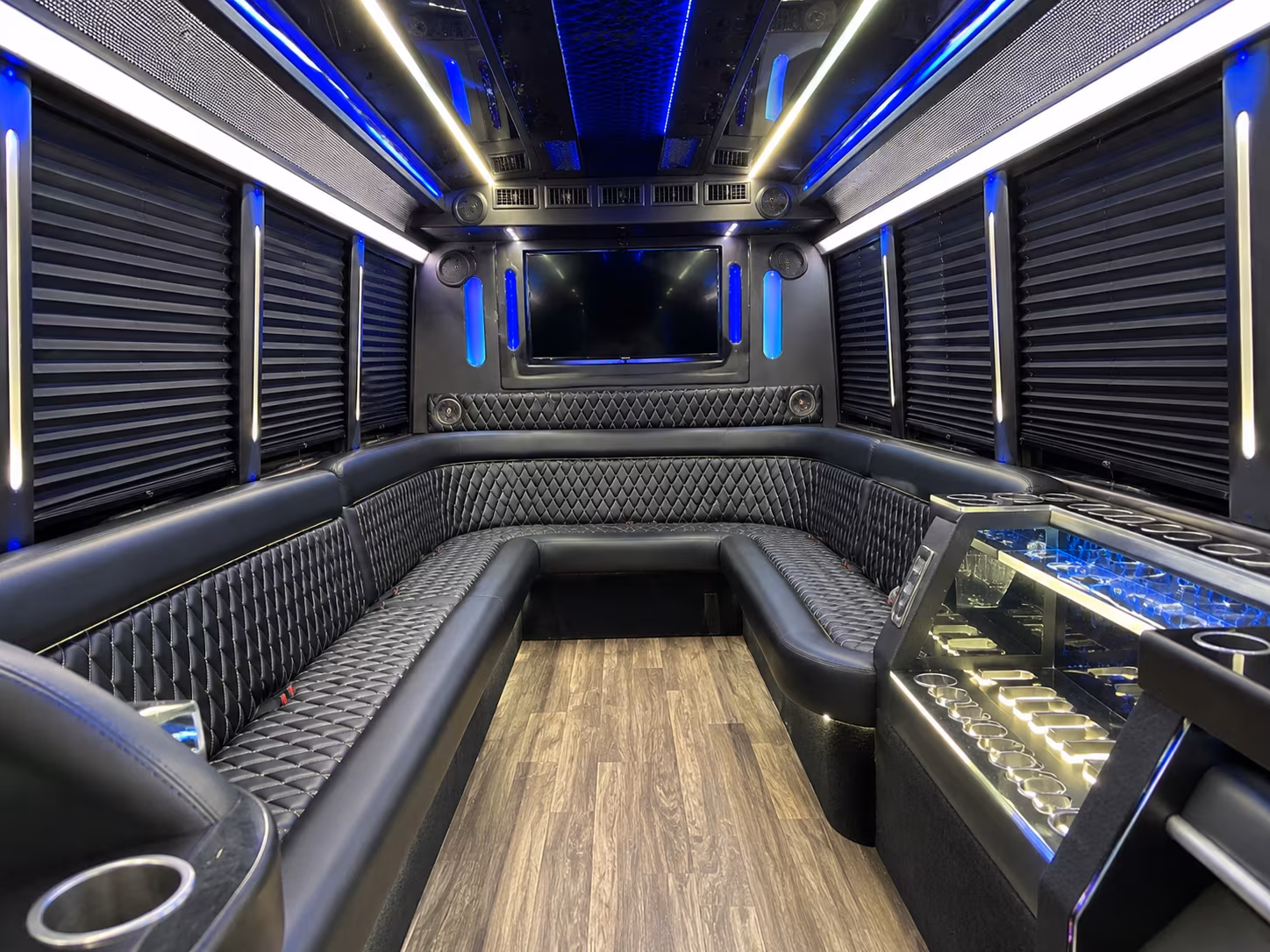 book a party bus for the bridal party before the ceremony