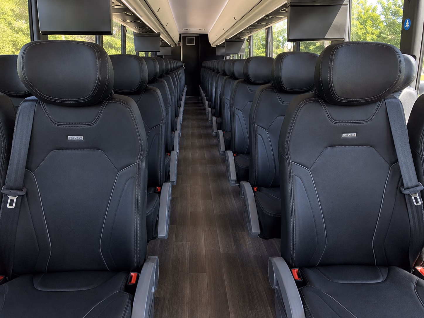 eugene charter bus rental inside